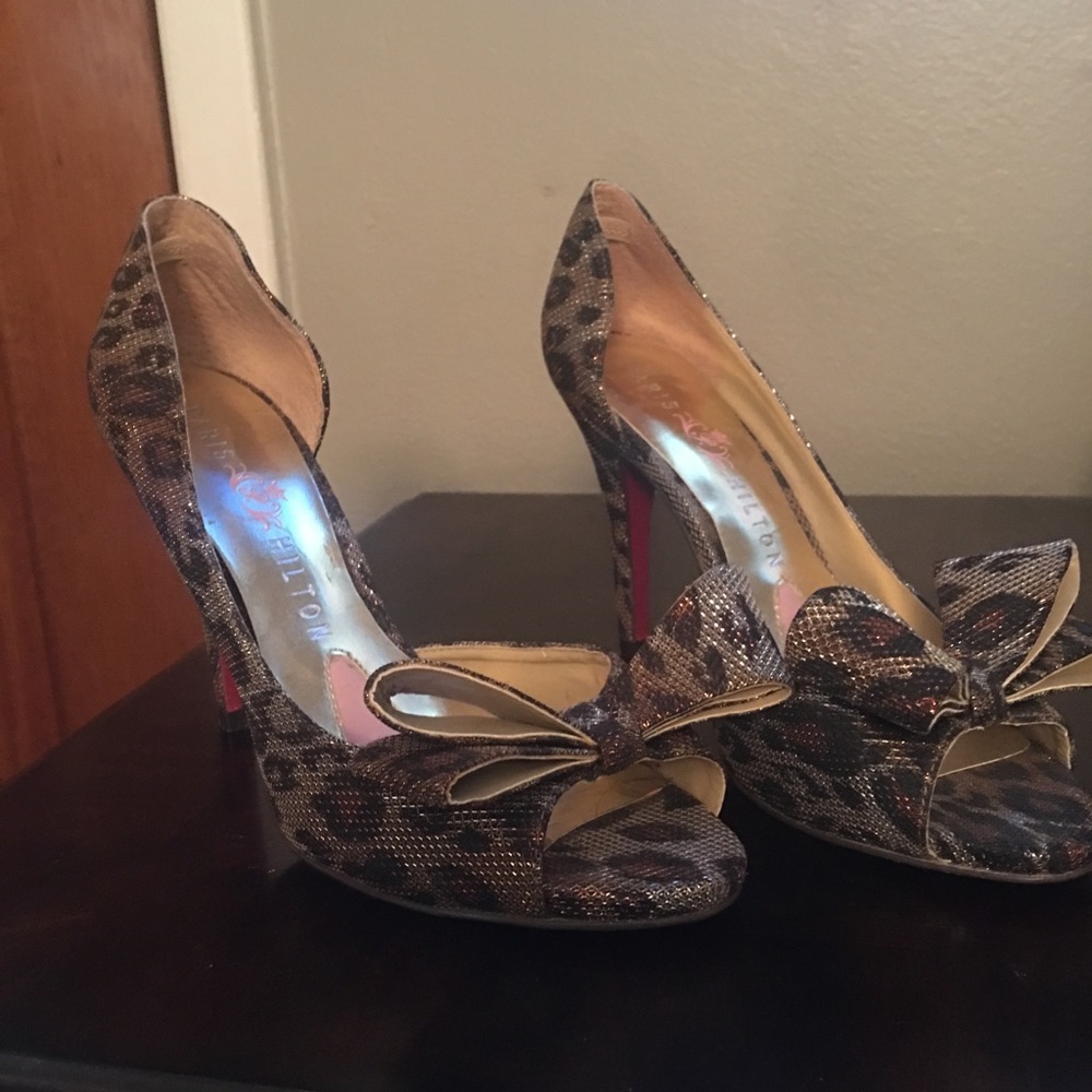 Paris Hilton Leopard Heel
